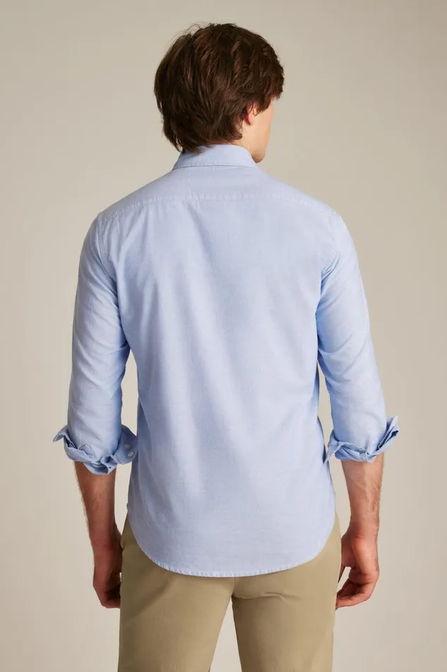Men Business Casual Shirts Bonobos Everyday Oxford Shirt Solid Lilac