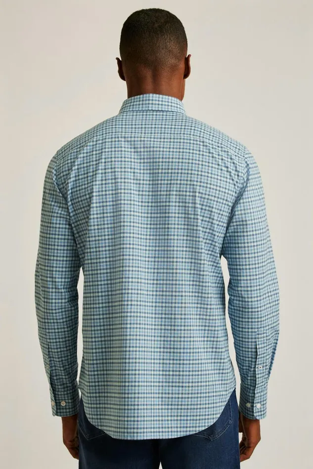 Men Business Casual Shirts Bonobos Everyday Shirt Blue Devin Plaid