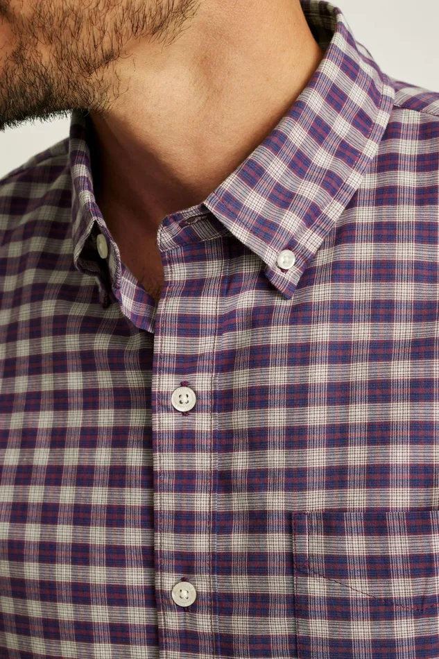 Men Business Casual Shirts Bonobos Everyday Shirt Crimson Hill Plaid