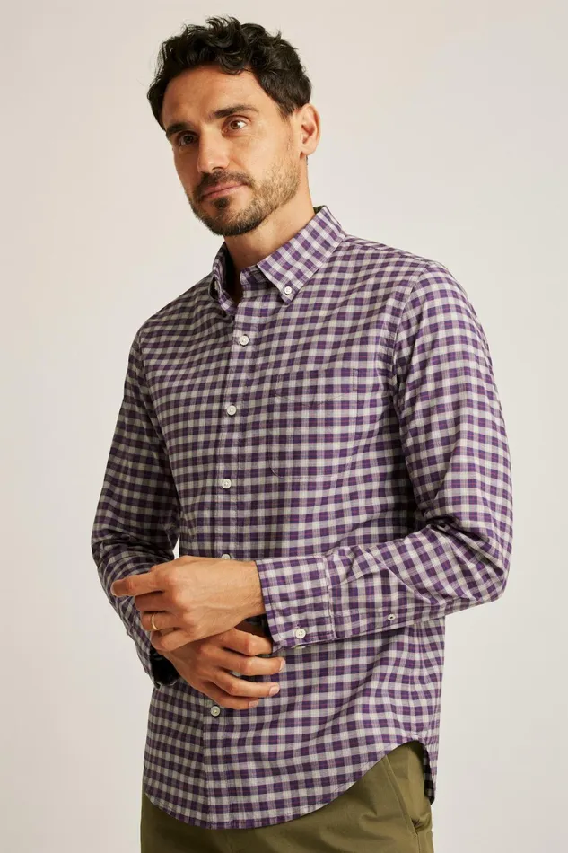 Men Business Casual Shirts Bonobos Everyday Shirt Crimson Hill Plaid