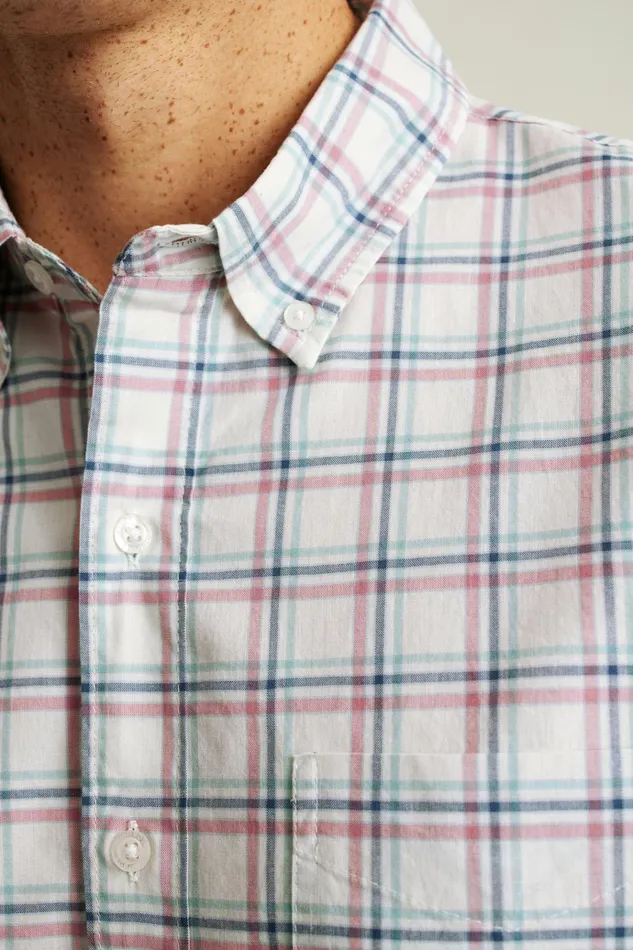 Men Business Casual Shirts Bonobos Everyday Shirt Heather Oatmeal Plaid
