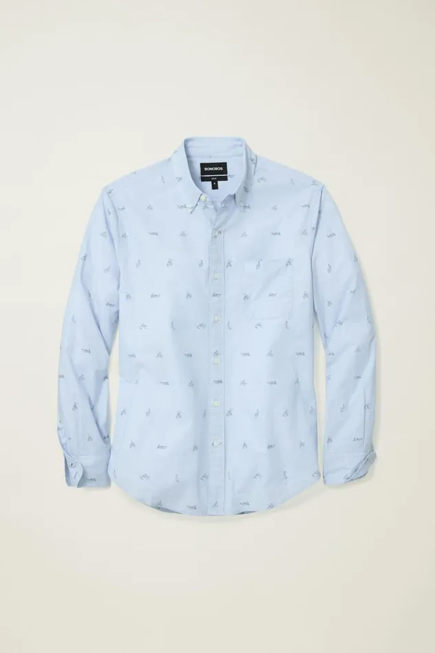 Men Business Casual Shirts Bonobos Everyday Shirt Its Blue Bananas
