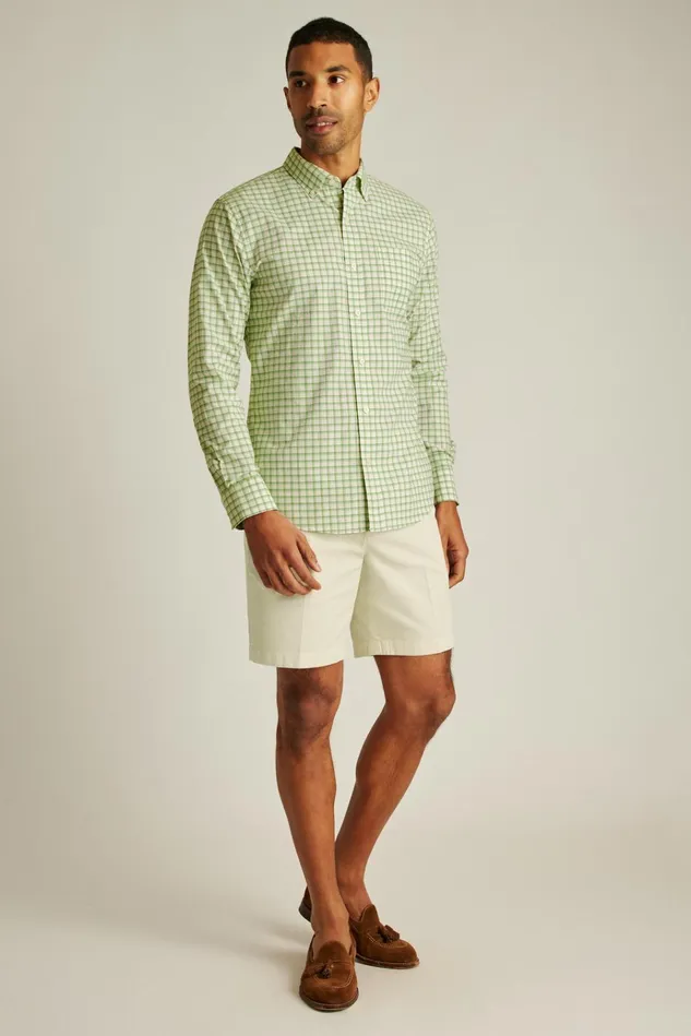 Men Business Casual Shirts Bonobos Everyday Shirt Ivy Green Dorsey Plaid