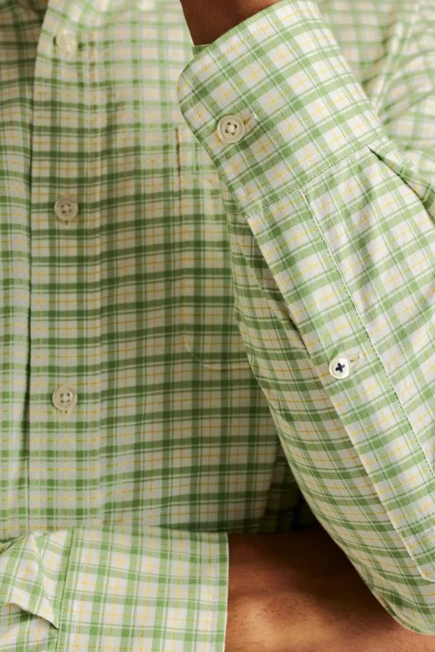 Men Business Casual Shirts Bonobos Everyday Shirt Ivy Green Dorsey Plaid