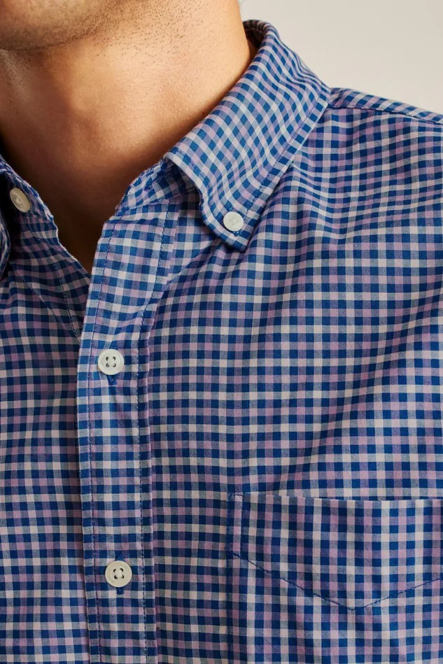 Men Business Casual Shirts Bonobos Everyday Shirt Lavender Frost Plaid