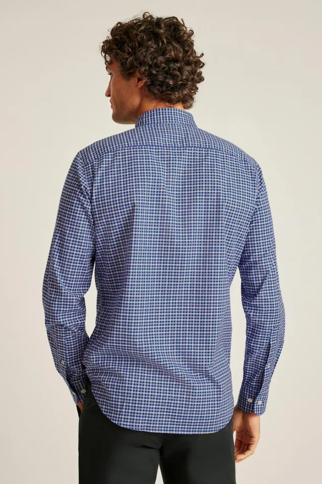 Men Business Casual Shirts Bonobos Everyday Shirt Lavender Frost Plaid