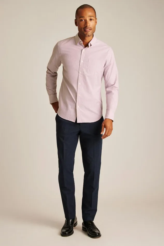 Men Business Casual Shirts Bonobos Everyday Shirt Mauve Orchid Texture