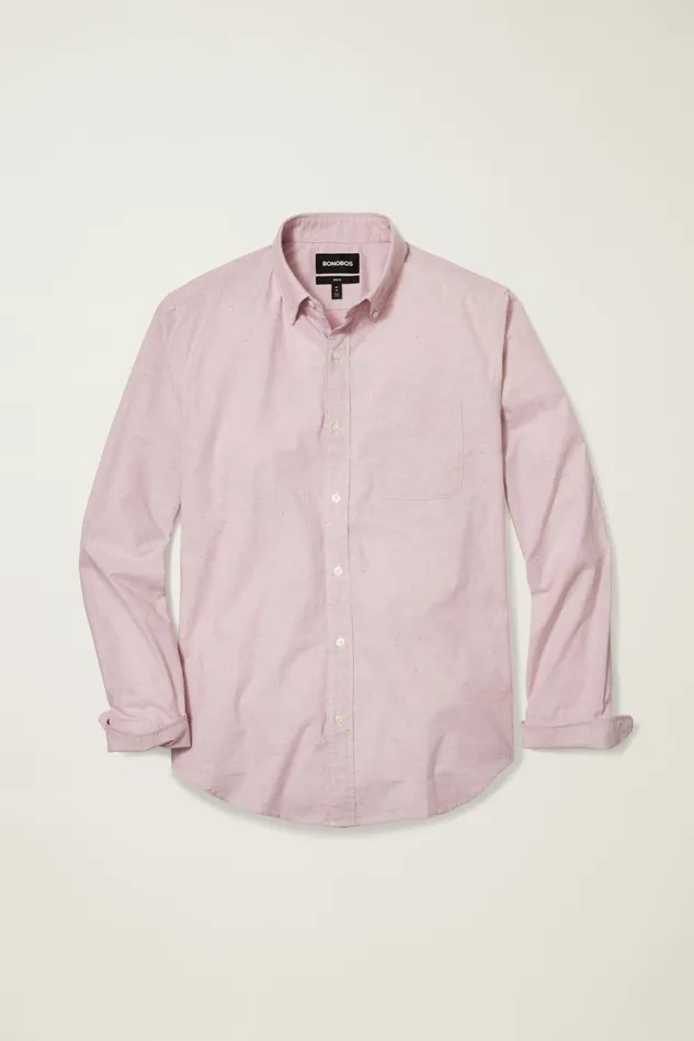 Men Business Casual Shirts Bonobos Everyday Shirt Mauve Orchid Texture