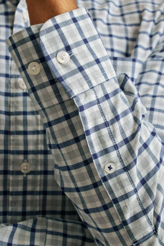 Men Business Casual Shirts Bonobos Everyday Shirt Navy Grey Plaid