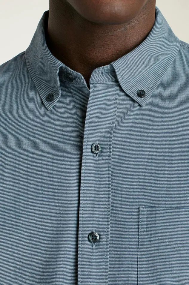 Men Business Casual Shirts Bonobos Everyday Shirt Navy Oxnard Stripe