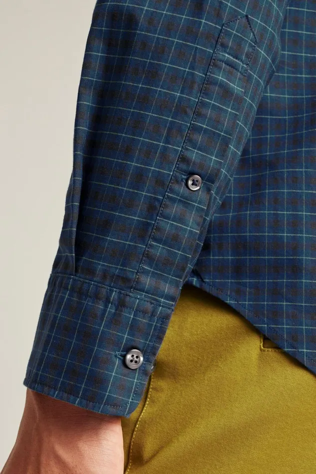 Men Business Casual Shirts Bonobos Everyday Shirt Navy Pine Plaid