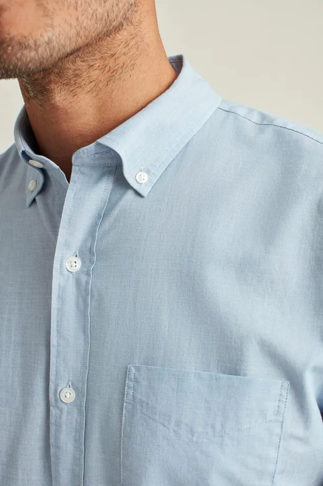 Men Business Casual Shirts Bonobos Everyday Shirt River Blue End On End
