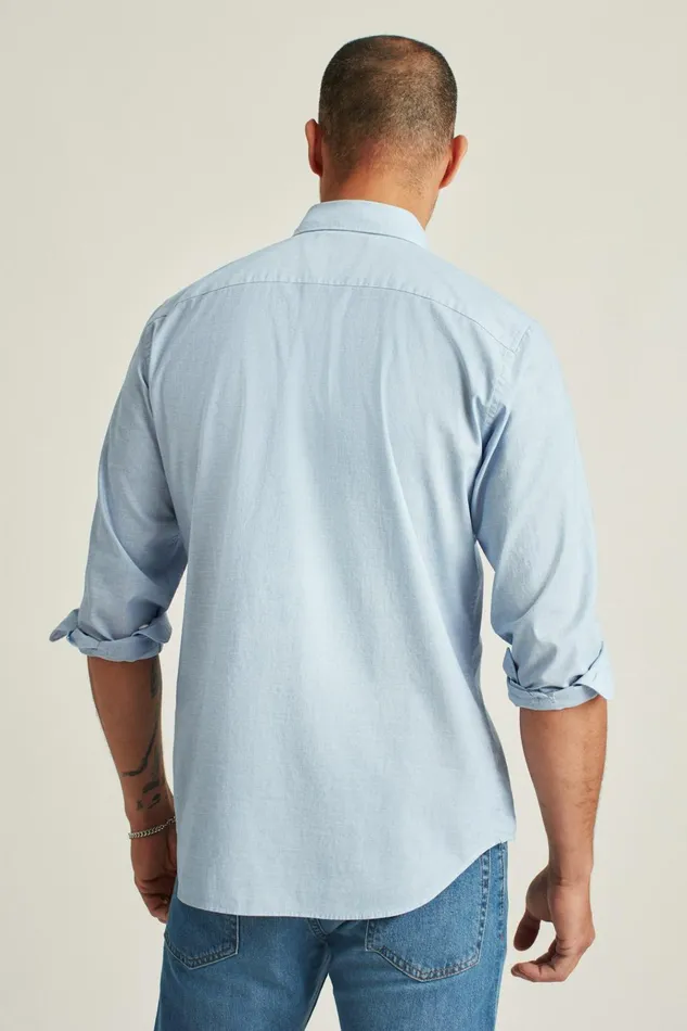 Men Business Casual Shirts Bonobos Everyday Shirt River Blue End On End