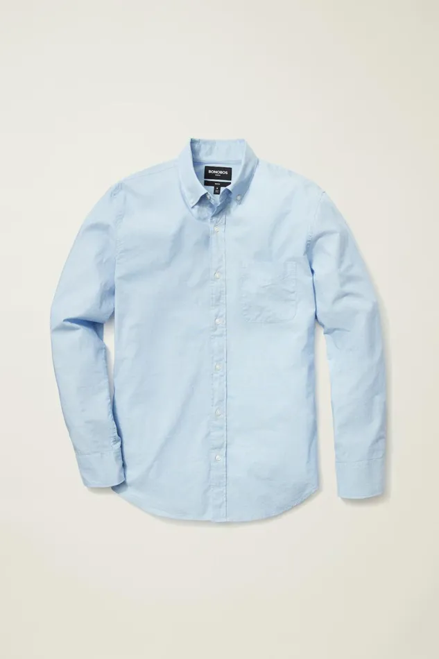 Men Business Casual Shirts Bonobos Everyday Shirt River Blue End On End