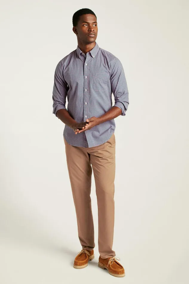 Men Business Casual Shirts Bonobos Everyday Shirt Rose Teal Gingham