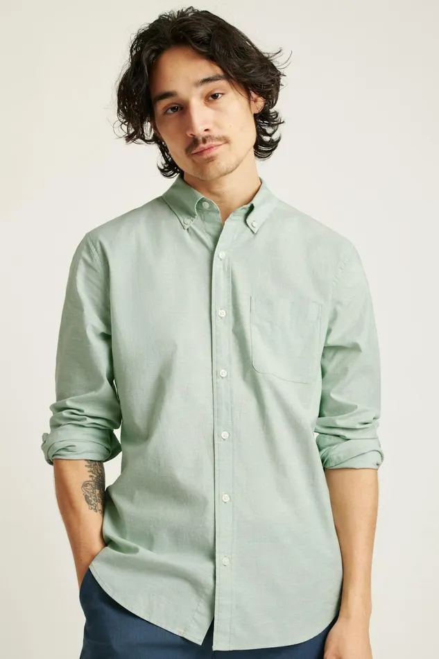 Men Business Casual Shirts Bonobos Everyday Shirt Sage Green End On End