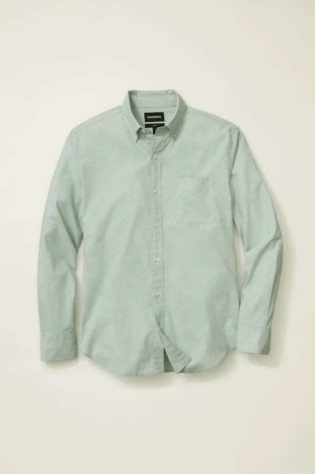 Men Business Casual Shirts Bonobos Everyday Shirt Sage Green End On End