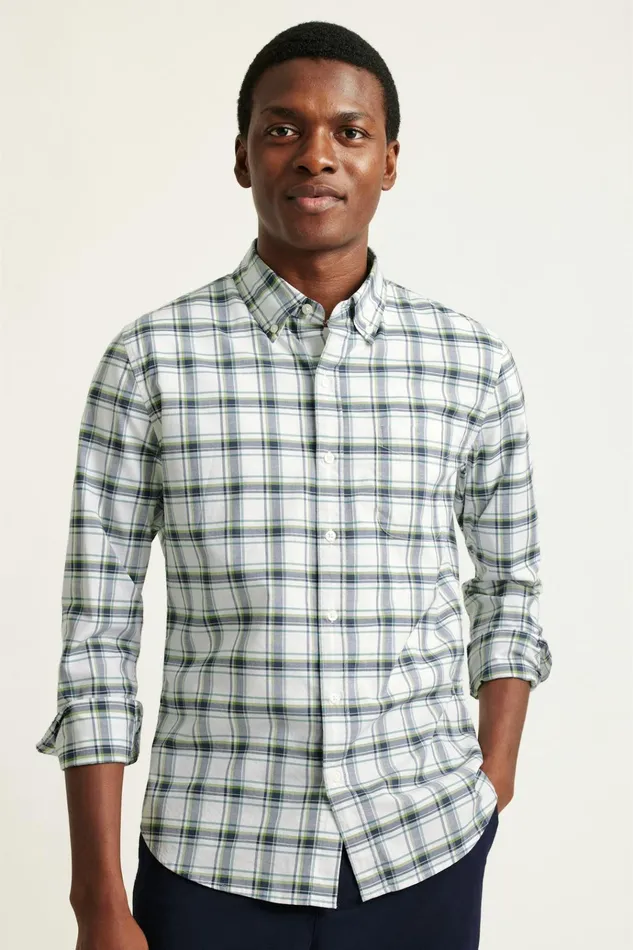 Men Business Casual Shirts Bonobos Everyday Shirt Seapine Plaid