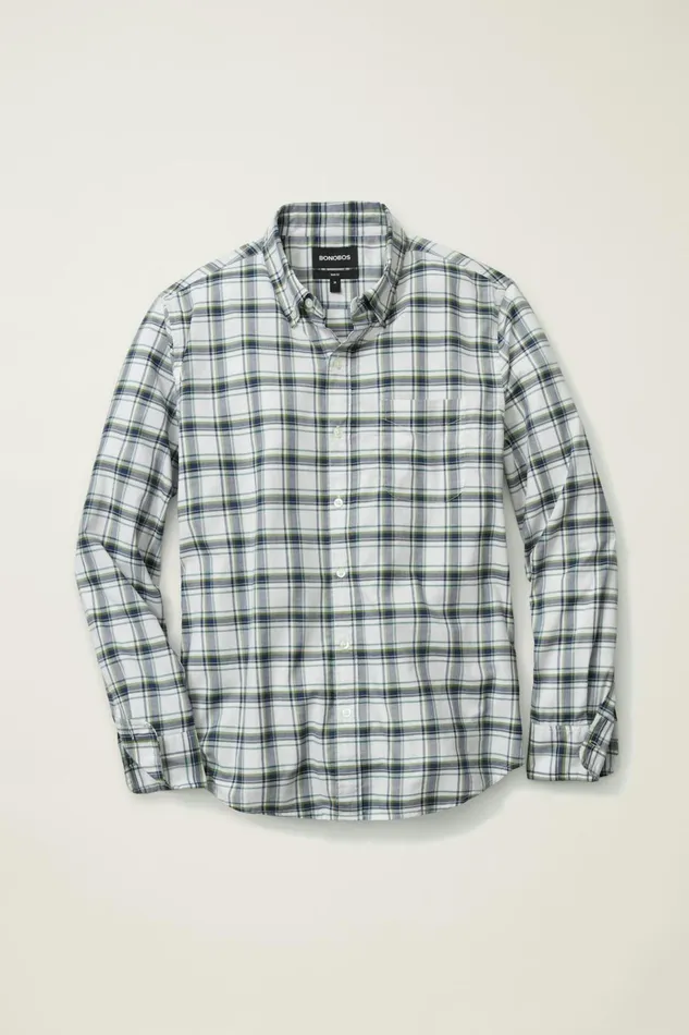 Men Business Casual Shirts Bonobos Everyday Shirt Seapine Plaid