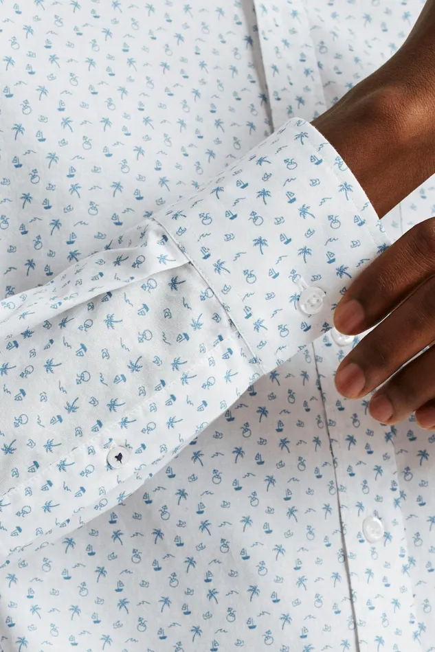 Men Business Casual Shirts Bonobos Everyday Shirt White And Blue Honeymoon