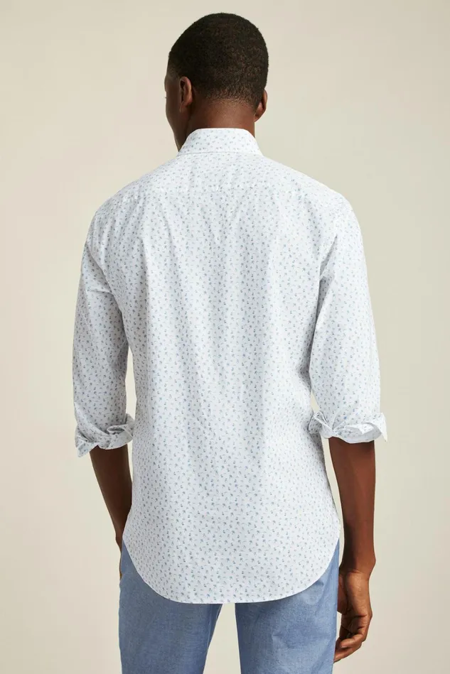 Men Business Casual Shirts Bonobos Everyday Shirt White And Blue Honeymoon