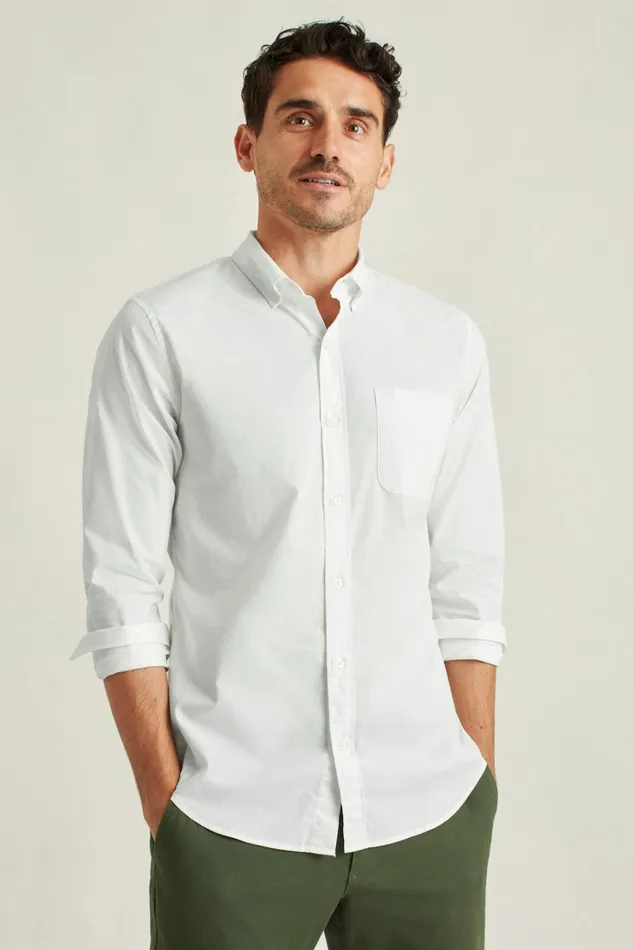Men Business Casual Shirts Bonobos Everyday Shirt White End On End