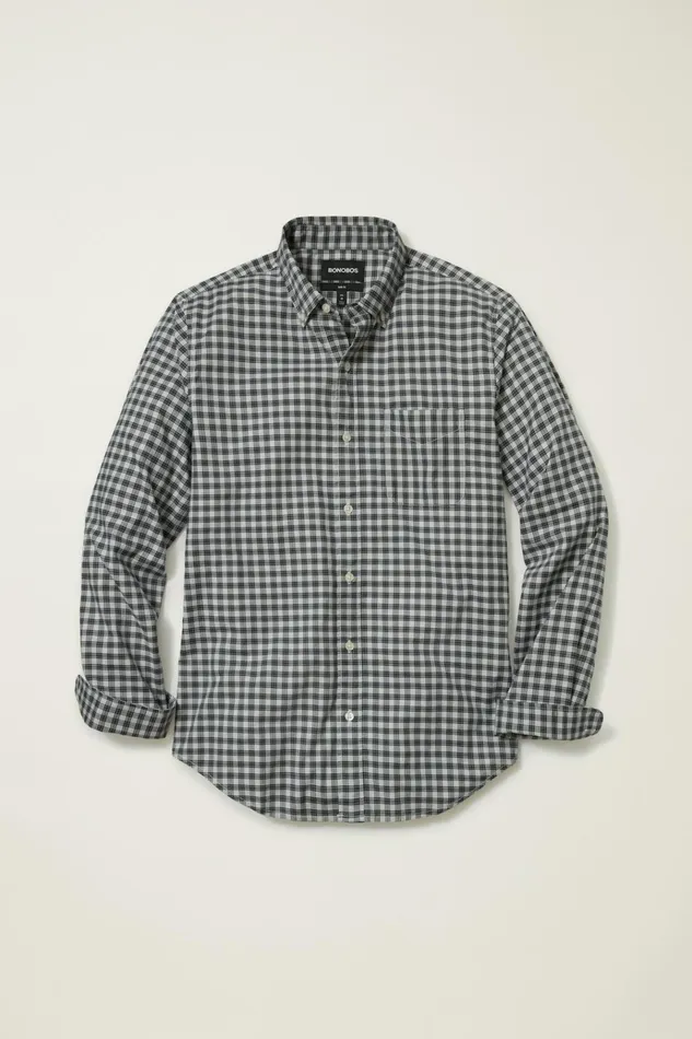 Men Business Casual Shirts Bonobos Everyday Shirt Wood River Plaid