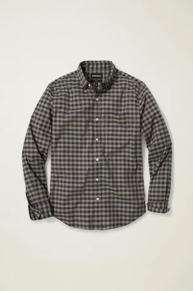Men Business Casual Shirts Bonobos Everyday Shirt Woodmere Plaid