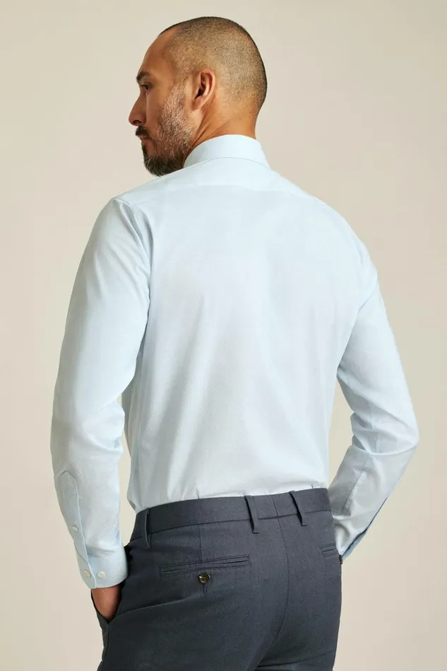 Men Business Casual Shirts Bonobos Jetsetter Stretch Dress Shirt Airy Blue Geo