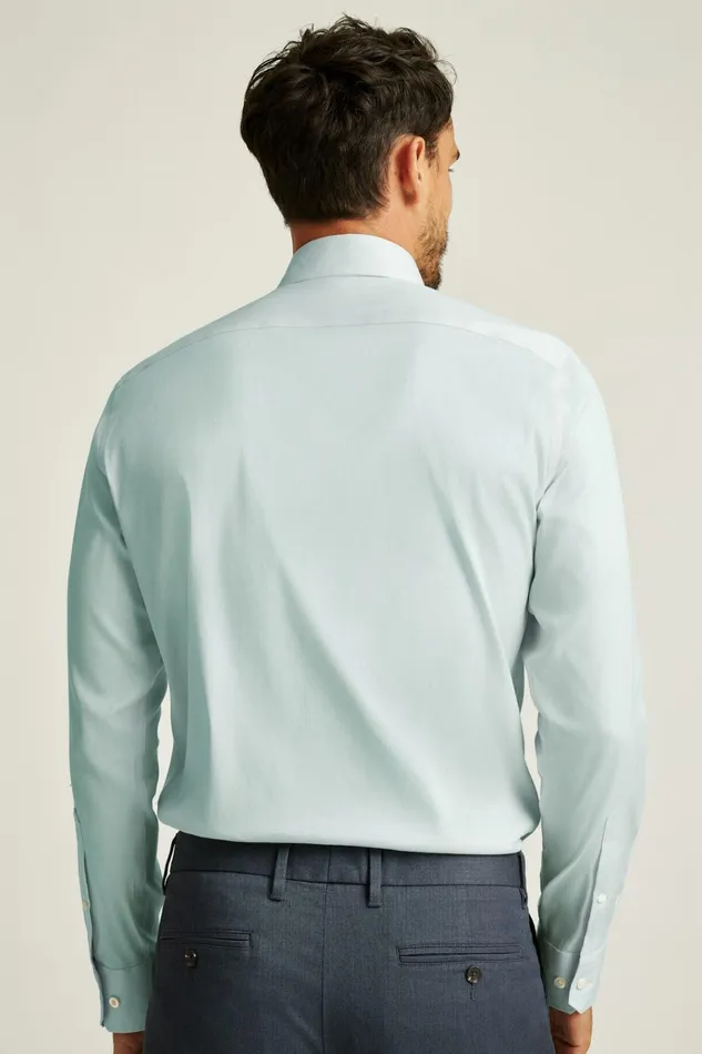 Men Business Casual Shirts Bonobos Jetsetter Stretch Dress Shirt Aqua Micro Houndstooth