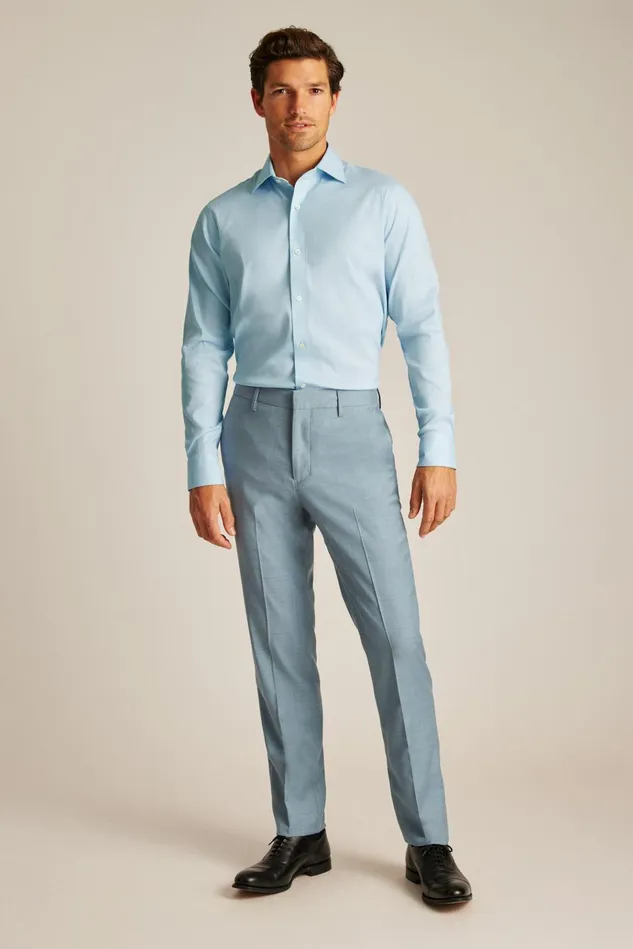 Men Business Casual Shirts Bonobos Jetsetter Stretch Dress Shirt Azure Blue Micro Houndstooth Men Business Casual Shirts Bonobos Jetsetter Stretch Dress Shirt Azure Blue Micro Houndstooth
