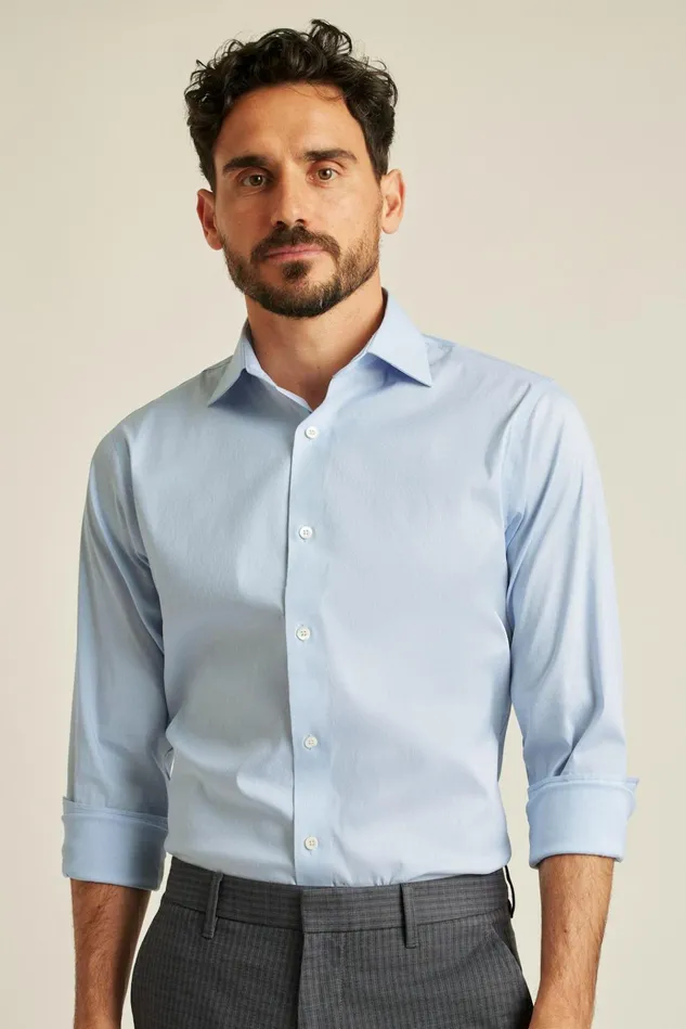 Men Business Casual Shirts Bonobos Jetsetter Stretch Dress Shirt Blue End On End Dobby