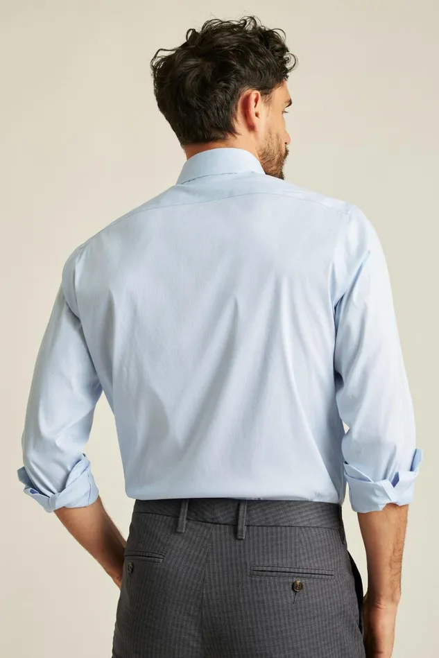 Men Business Casual Shirts Bonobos Jetsetter Stretch Dress Shirt Blue End On End Dobby