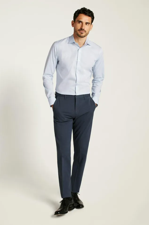 Men Business Casual Shirts Bonobos Jetsetter Stretch Dress Shirt Blue Fille Coupe