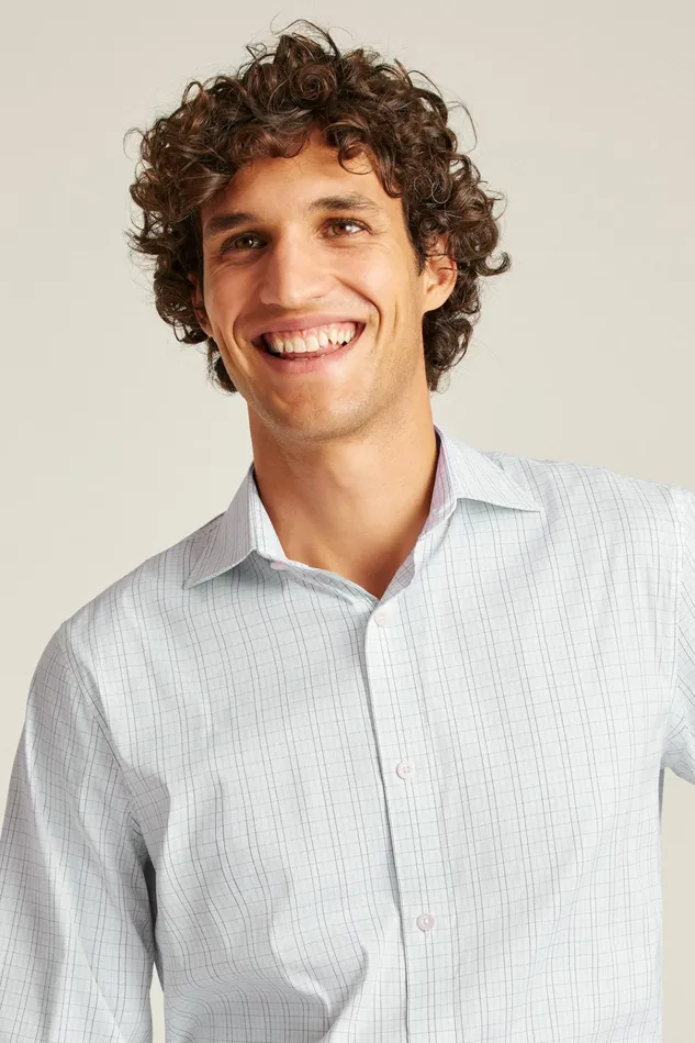 Men Business Casual Shirts Bonobos Jetsetter Stretch Dress Shirt Blue Kinsale Check
