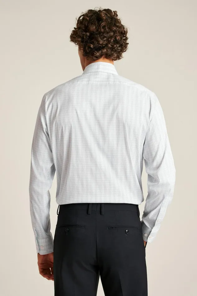 Men Business Casual Shirts Bonobos Jetsetter Stretch Dress Shirt Blue Kinsale Check