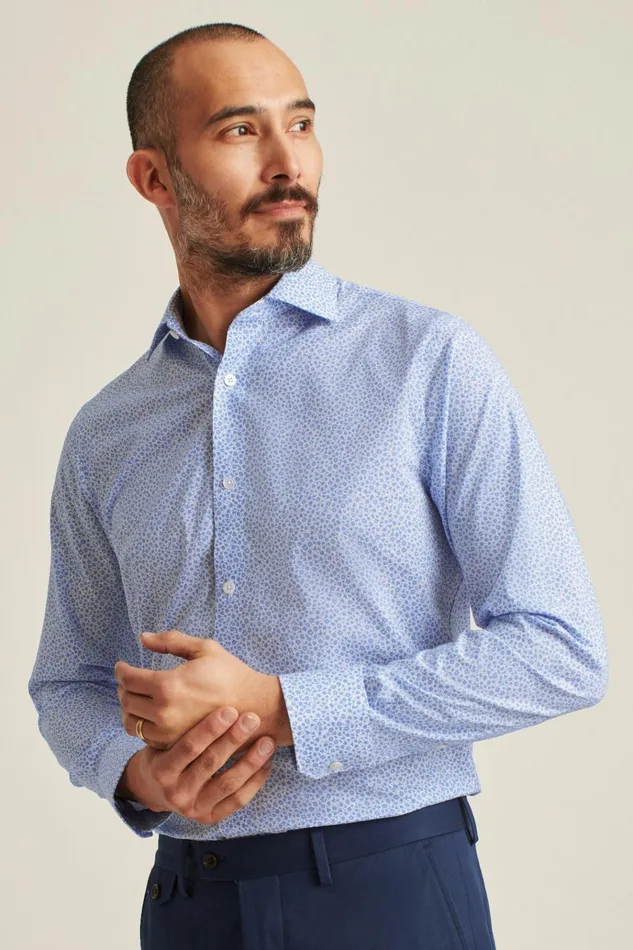 Men Business Casual Shirts Bonobos Jetsetter Stretch Dress Shirt Blue Paterson Floral