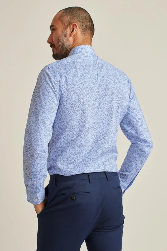 Men Business Casual Shirts Bonobos Jetsetter Stretch Dress Shirt Blue Paterson Floral