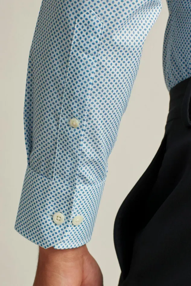 Men Business Casual Shirts Bonobos Jetsetter Stretch Dress Shirt Classic Blue Devlin Dot