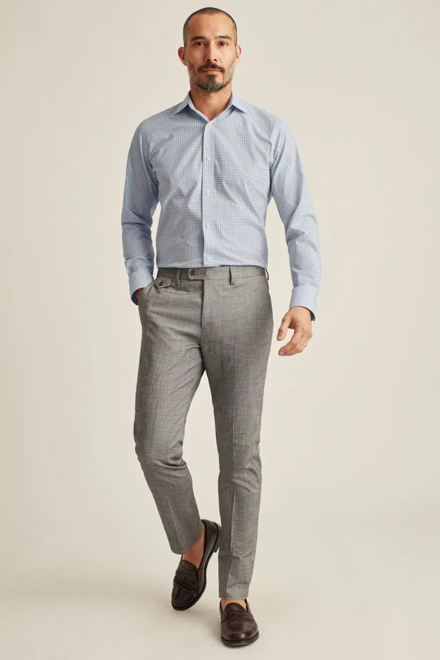 Men Business Casual Shirts Bonobos Jetsetter Stretch Dress Shirt Crater Lake Plaid Men Business Casual Shirts Bonobos Jetsetter Stretch Dress Shirt Crater Lake Plaid
