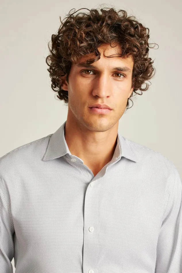 Men Business Casual Shirts Bonobos Jetsetter Stretch Dress Shirt Grey Texture