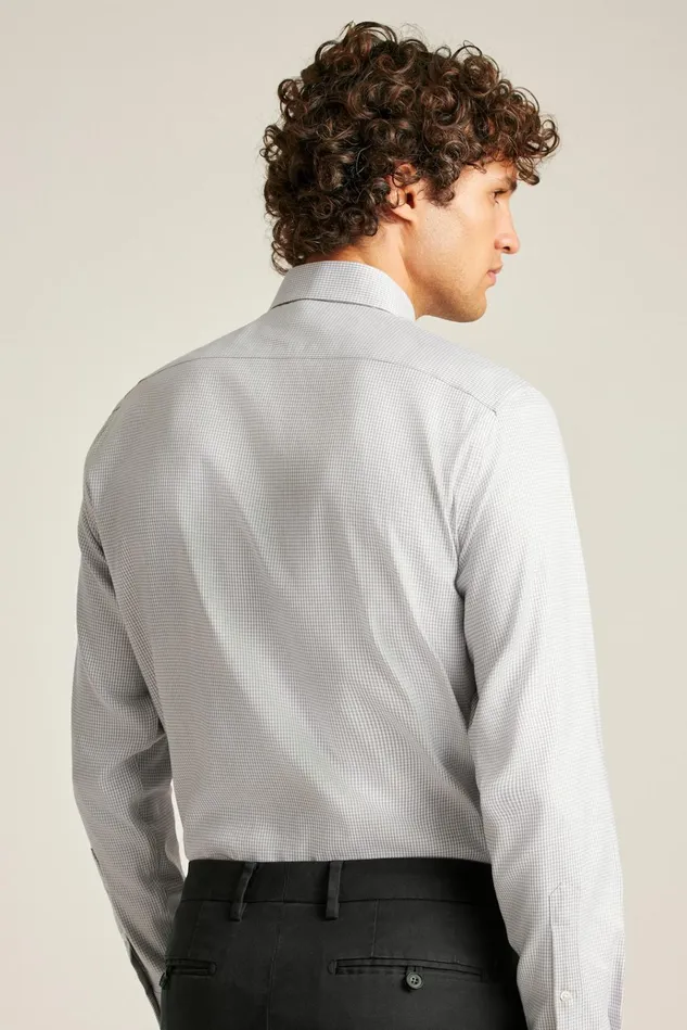 Men Business Casual Shirts Bonobos Jetsetter Stretch Dress Shirt Grey Texture