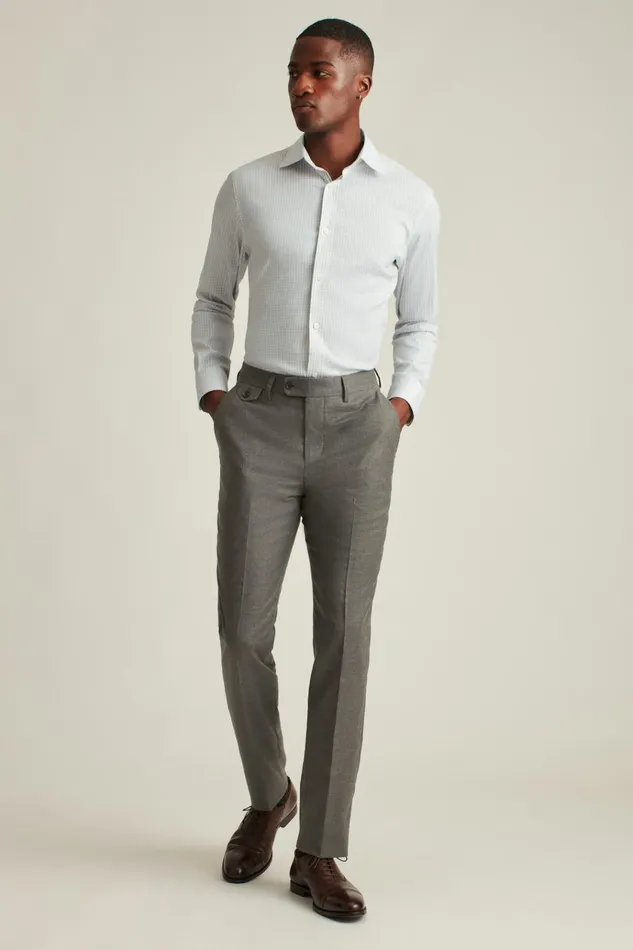 Men Business Casual Shirts Bonobos Jetsetter Stretch Dress Shirt Grey Windowpane Check Men Business Casual Shirts Bonobos Jetsetter Stretch Dress Shirt Grey Windowpane Check