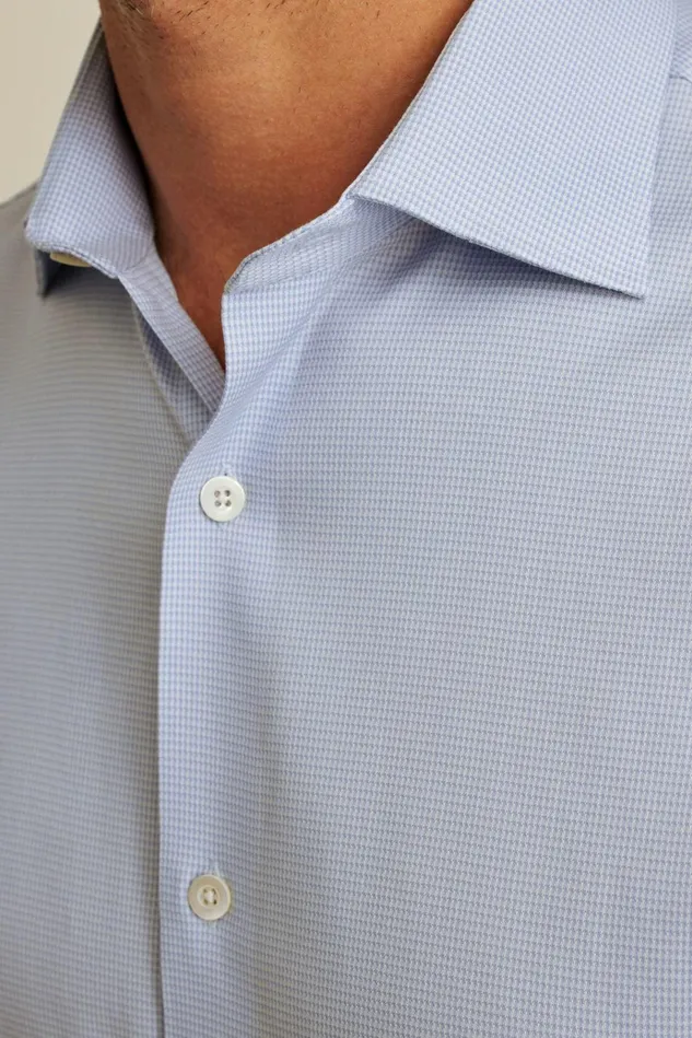 Men Business Casual Shirts Bonobos Jetsetter Stretch Dress Shirt Lavender Micro Houndstooth