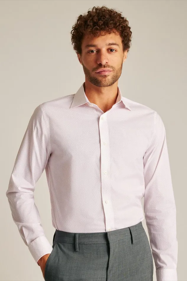 Men Business Casual Shirts Bonobos Jetsetter Stretch Dress Shirt Lavender Stencil Geo