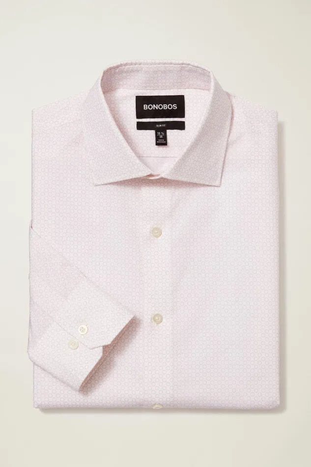 Men Business Casual Shirts Bonobos Jetsetter Stretch Dress Shirt Lavender Stencil Geo
