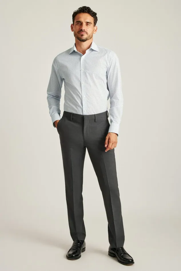 Men Business Casual Shirts Bonobos Jetsetter Stretch Dress Shirt Navy Geo