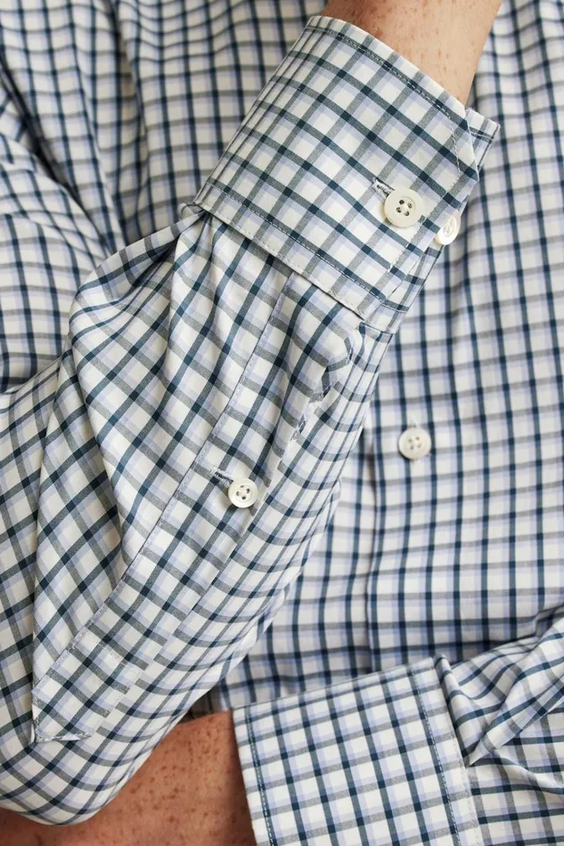 Men Business Casual Shirts Bonobos Jetsetter Stretch Dress Shirt Navy Lilac Check