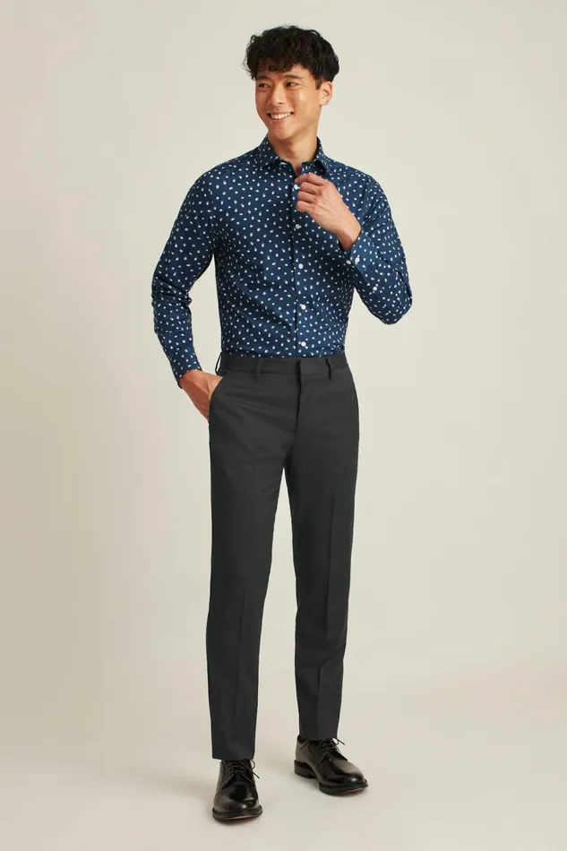 Men Business Casual Shirts Bonobos Jetsetter Stretch Dress Shirt Navy Peony Toss Men Business Casual Shirts Bonobos Jetsetter Stretch Dress Shirt Navy Peony Toss