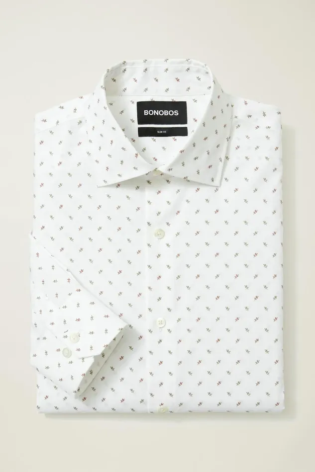 Men Business Casual Shirts Bonobos Jetsetter Stretch Dress Shirt Olive Ames Floral